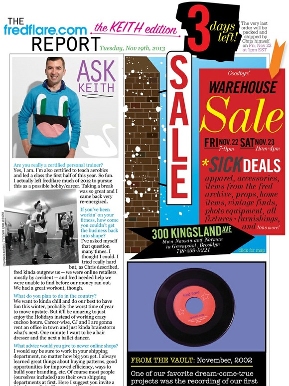 WAREHOUSE SALE + sparkle pop
