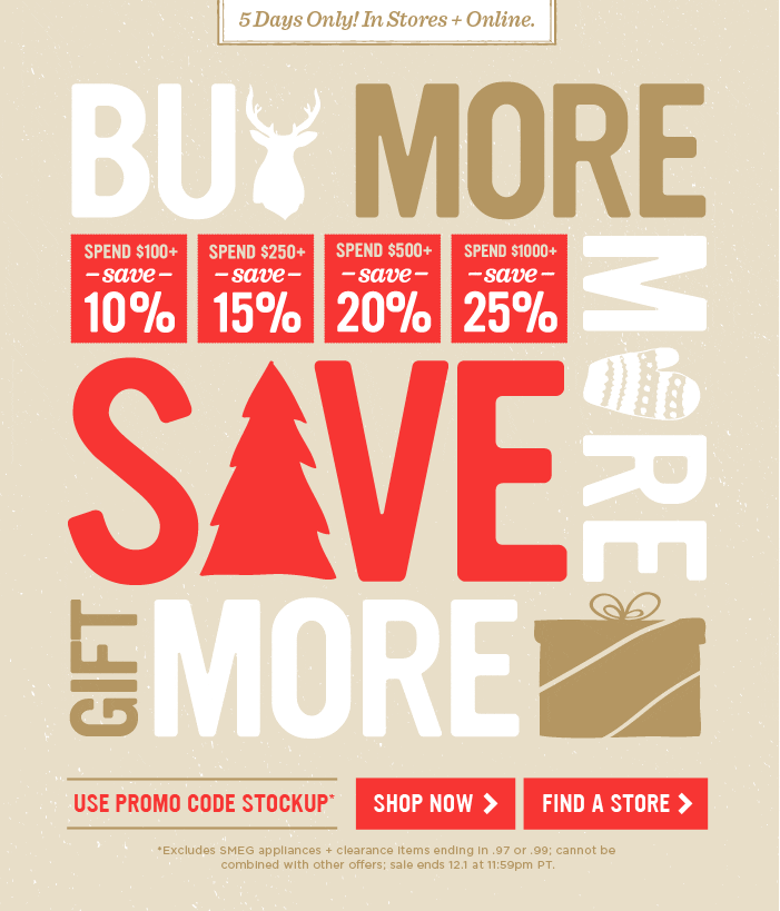 West Elm SITEWIDE SALE! Black Friday starts early... Milled