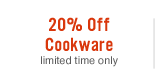 20% Off Cookware