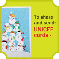 To share and send: UNICEF cards are now in stores & online