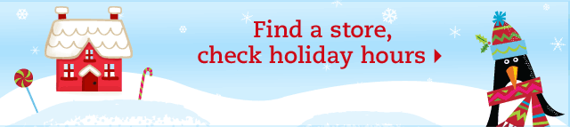Find a store and check holiday hours