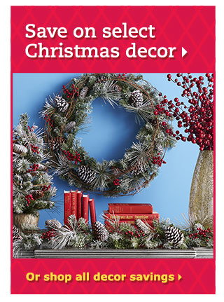 Save on select Christmas decor