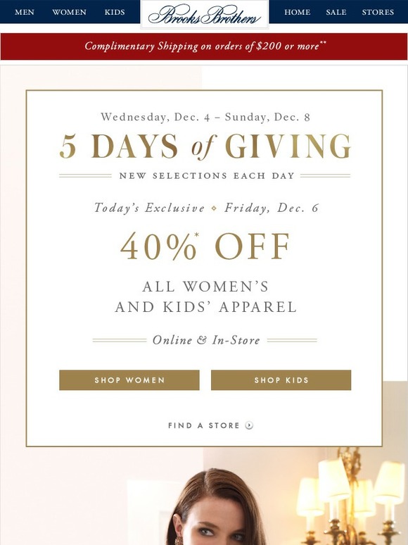 brooks brothers 40 off coupon
