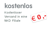 Kostenloser Versand in eine NKD-Filiale