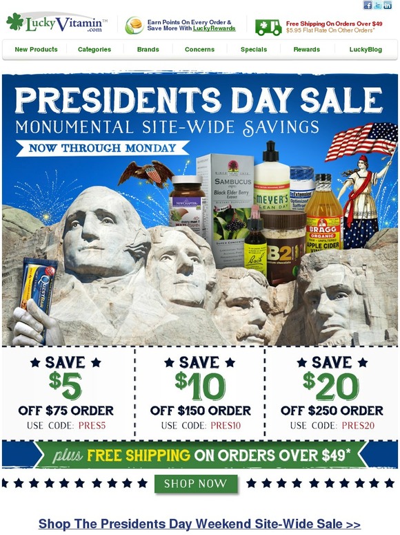 Lucky Vitamin Email Newsletters Shop Sales Discounts And Coupon Codes Page 38