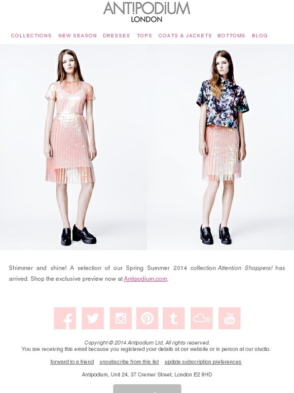 Set to shimmer: Shop the new Spring Summer collection