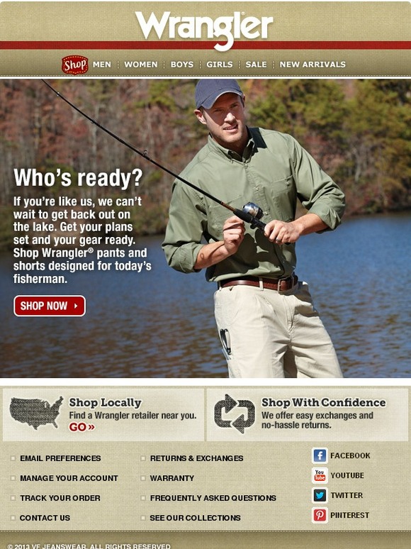 wrangler angler pants