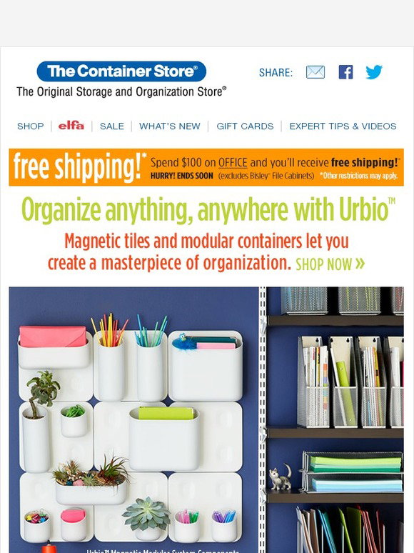 The Container Store: Urbio! A revolution in organization! + FREE ...
