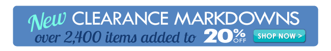 NEW Clearance Markdowns