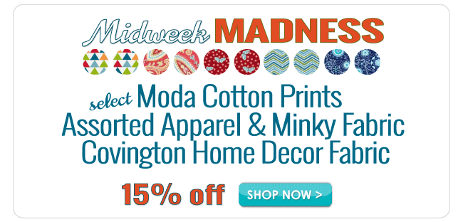 15% off Midweek Madness Sale FOUR