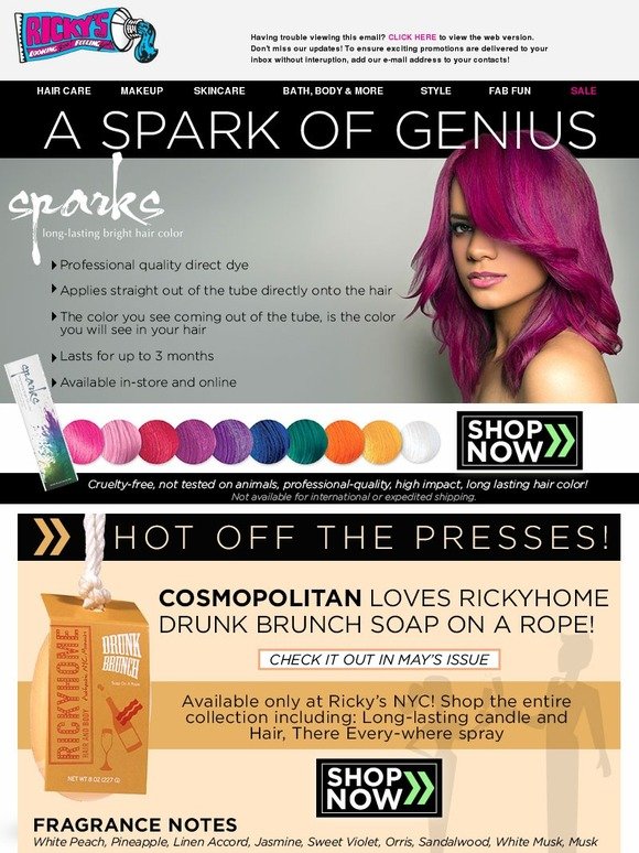 Dazzle with Sparks + Same Day Shipping is Here!
