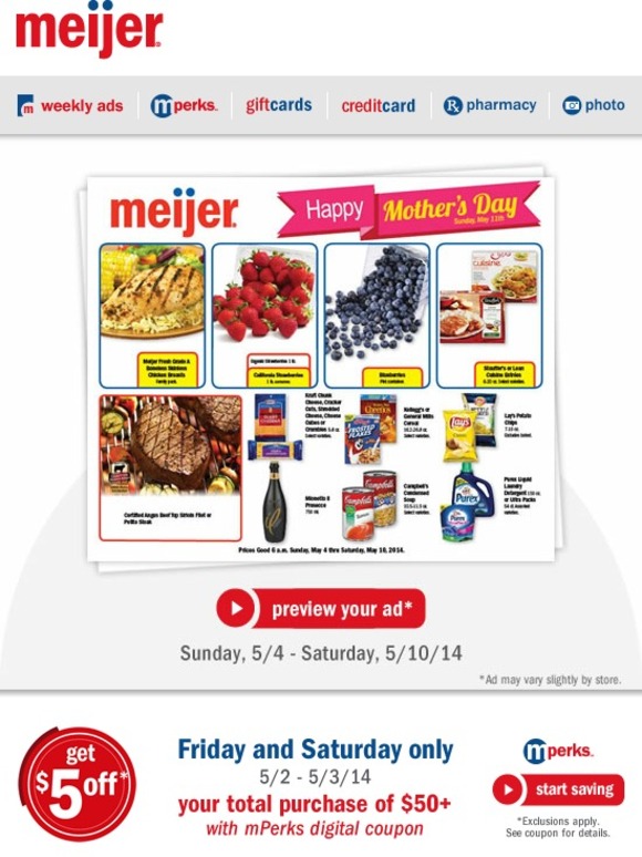 Meijer Preview Next Week's Ad Milled