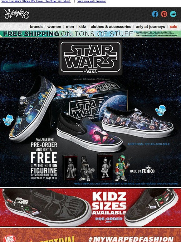 Journeys: Vans Star Wars Shoes We Have, Pre-Order You Must. | Milled