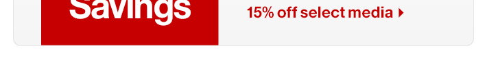 15% off select media