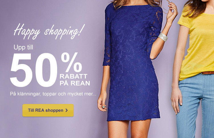Happy shopping! Upp till 50% rabatt på rean! Shoppa nu >