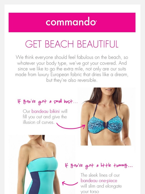 Commando The best swimwear for your body type! Milled