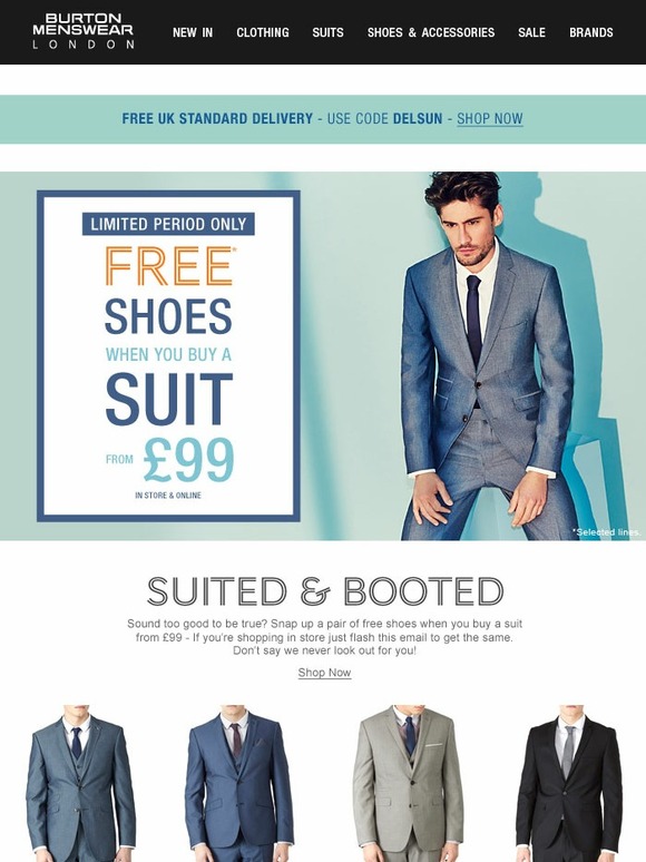 burton suits with free shoes