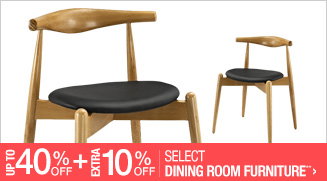 Up to 40% off + Extra 10% off Select Dining Room Furniture**