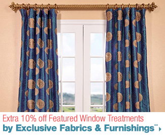 Extra 10% off Featured Window Treatments**
