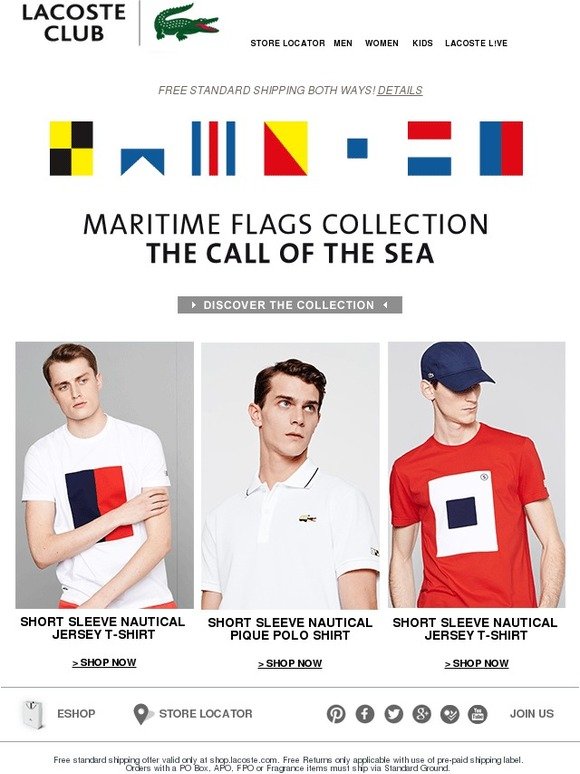 lacoste flag collection