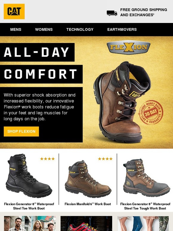 caterpillar flexion boots
