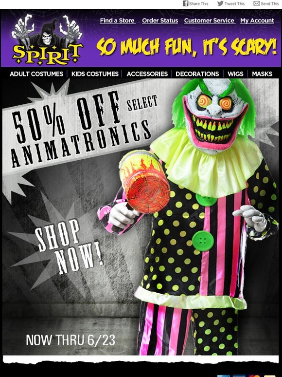Spirit Halloween Animatronics Are 50 Off! Milled Spirit Halloween Animatronics Are 50 Off! Milled