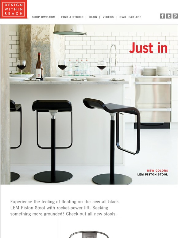 Design Within Reach Raising the bar on stools Milled