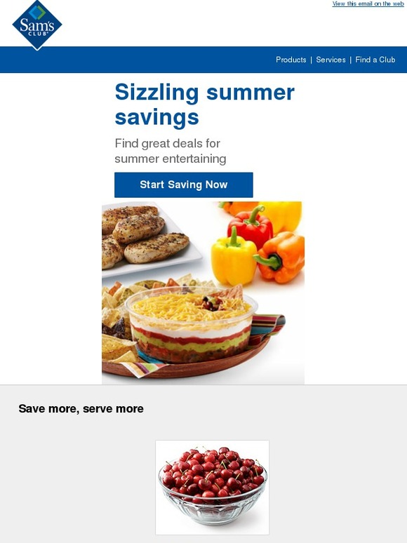 Sam's Club Great prices for summer entertaining Milled