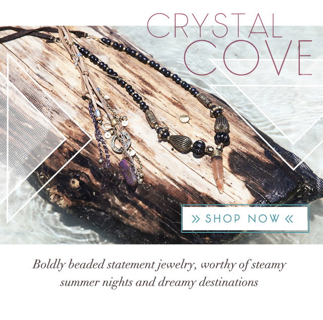 Boldly beaded statement jewelry, worthy of steamy summer nights and dreamy destinations.