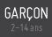 Garçon 2-14 ans