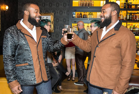 Bomani Reversible Smoking Jacket