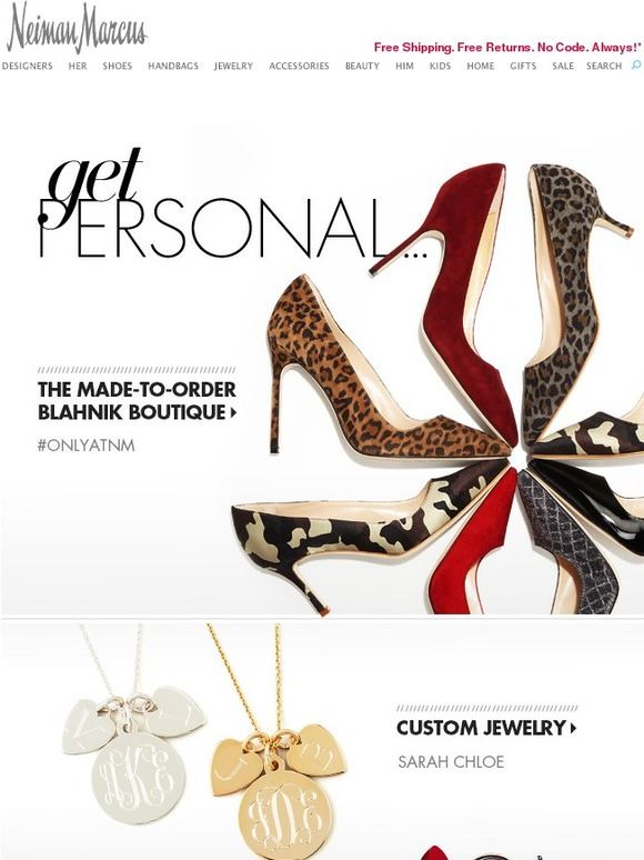 Neiman Marcus: Custom Manolo Blahnik, Guerlain + more | Milled