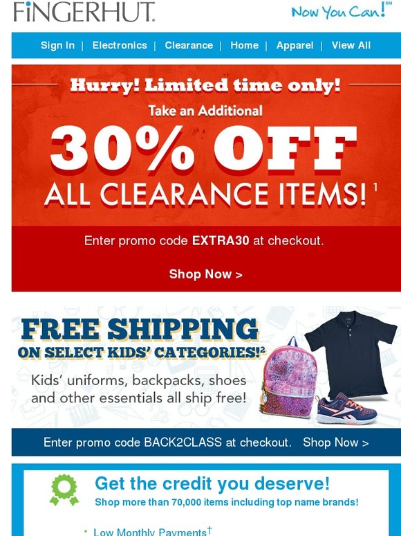 Fingerhut Fingerhut Take an EXTRA 30 OFF Clearance! Milled