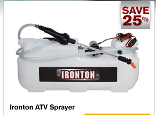 Ironton ATV Spot Sprayer - 8 Gallon, 1 GPM, 12 Volt  | Buy Item# 2682050 now for $59.99