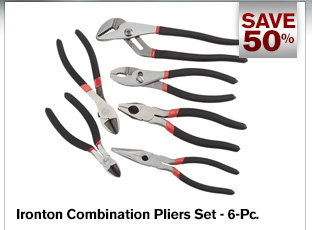 Ironton Combination Pliers Set - 6-Pc. | Buy Item# 41339 now for $14.99