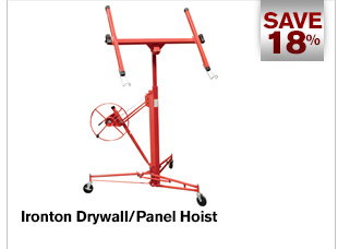 Ironton Drywall & Panel Hoist - 150-Lb. Capacity, 11-Ft. Lift  | Buy Item# 23310 now for $179.99