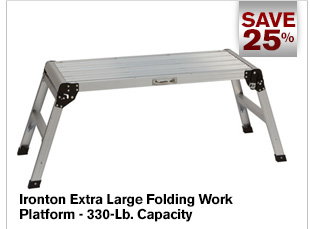 Ironton Extra Large Folding Work Platform - 330-Lb. Capacity | Buy Item# 37815 now for $44.99