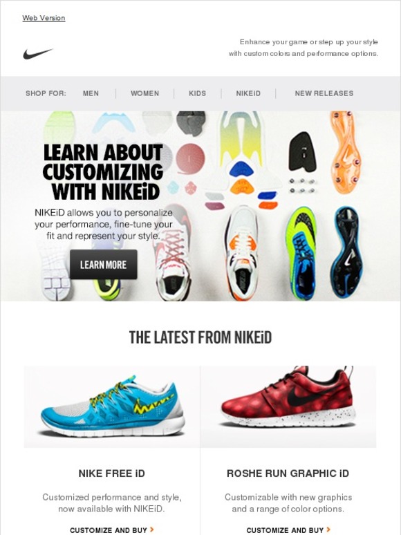 Nike: Customize Your Perfect Shoe With Nikeid 