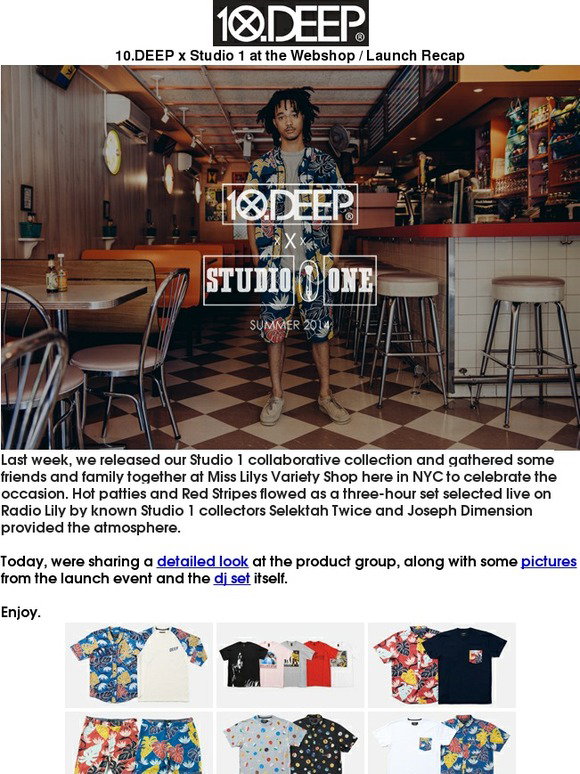 10 Deep: 10.DEEP® x Studio 1 at the Webshop / Launch Recap | Milled