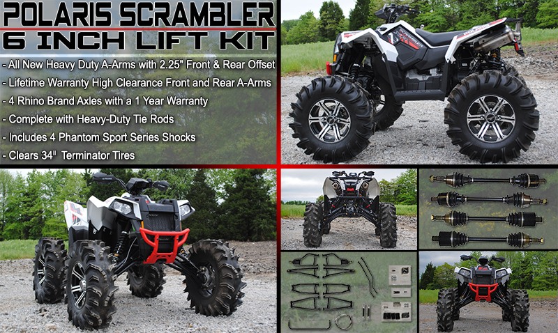 Super Atv Scrambler 1000 6 Lift Kit Milled