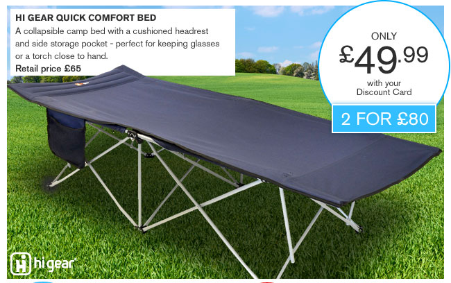 hi gear quick comfort cot