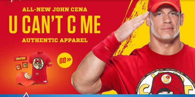 Wwe Shop U Can T C Me The New John Cena T Shirt Title Belt Event Milled