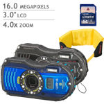 Pentax WG-4 Weatherproof GPS Digital Camera Bundle