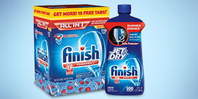 Finish Powerball Tabs 110-Count or <br />Jet-Dry Rinse Aid 32 oz.