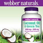 webber naturals 1,000 mg. Coconut Oil and 300 mg. Green Tea