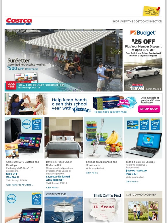 Costco: Additional Savings On SunSetter Awnings, Computers, Housewares ...