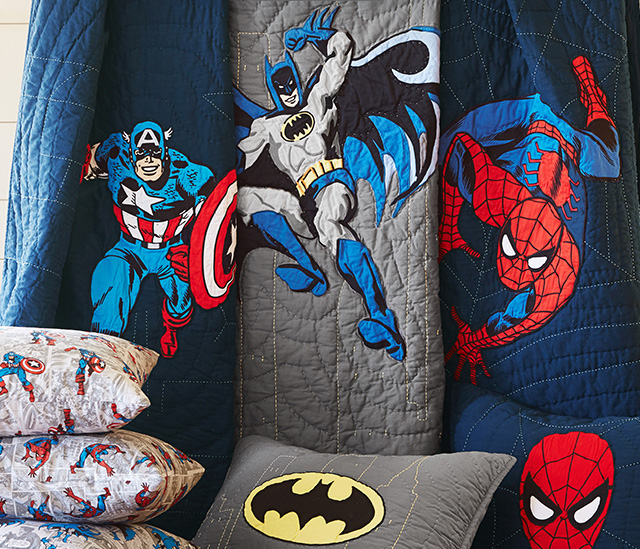 pottery barn superhero bedding