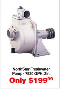 NorthStar Freshwater Pump - 7920 GPH, 2in. | Buy Item# 10627 $199.99