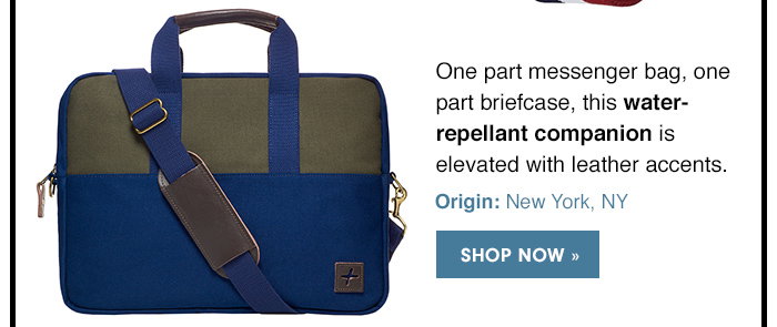 One part messenger bag, one part briefcase