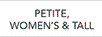 Petite, Women's & Tall Sizes